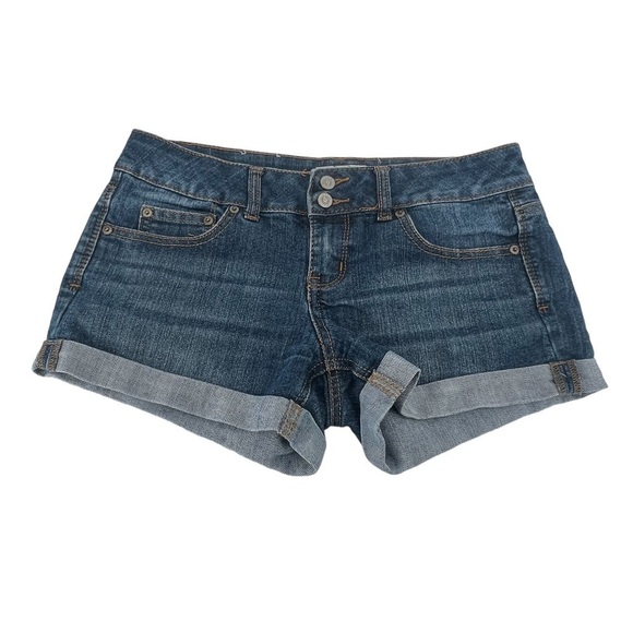 So Cuffed Hem Jean Shorts Size 7 Women’s - Picture 1 of 5